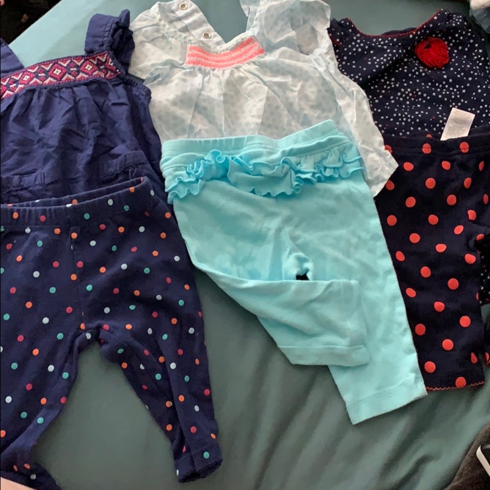 Three top and bottom sets from carters!